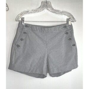 Banana Republic Striped Shorts Womens Size 2. Button accents light blue